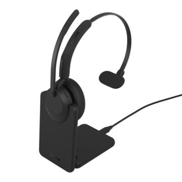 Jabra Evolve3 45 UC Mono Black (USB-A) + Oplaadstandaard - Headset