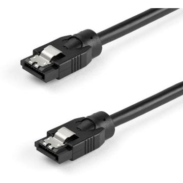 StarTech.com 0.3 m Round SATA Cable - Latching Connectors