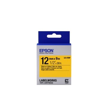 Epson LK-4YBP - Zwart op geel