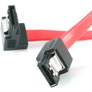 StarTech.com 18in Latching SATA to Right Angle SATA Serial ATA Cable - SATA-kabel