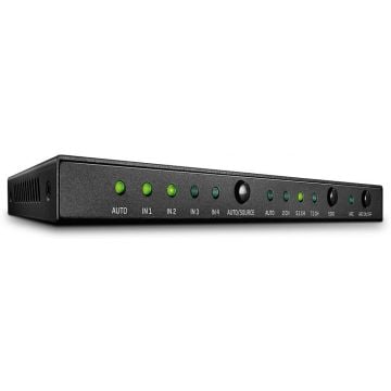 Lindy 4 Port HDMI 2.0 18G Switch met Audio