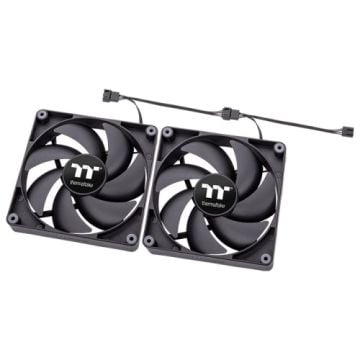 Thermaltake CT140 Black 2-pack - Ventilator