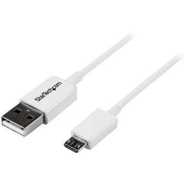 StarTech.com 1 m witte micro USB-kabel - A naar micro B