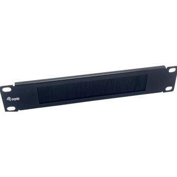 Equip Kabelgoot 10" 1HE Bürstenplatte zwart