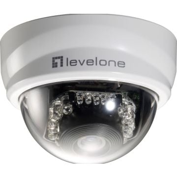 LevelOne FCS-3101 bewakingscamera Dome IP-beveiligingscamera Binnen & buiten 1920 x 1080 Pixels Bureau/plafond