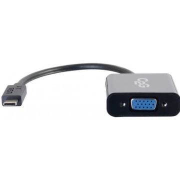 C2G USB 3.1 USB Type C to VGA Adapter - USB C to VGA Black