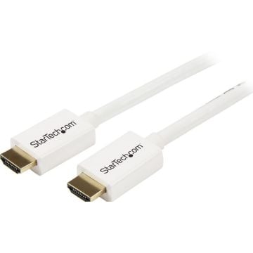StarTech.com 7m HDMI CL3 Rated Kabel met Ethernet, 4K 30Hz UHD High Speed HDMI Kabel, Ultra HD HDMI Kabel voor Wandinstallaties, 10.2 Gbps, HDMI 1.4 VideoDisplay Kabel, 30AWG, Wit (HD3MM7MW) - HDMI-kabel