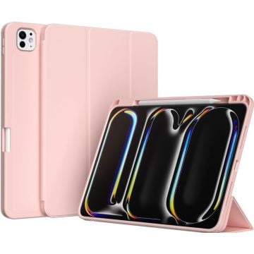 Accezz Smart Silicone Bookcase iPad Pro 11 (2024) M4 - Roze