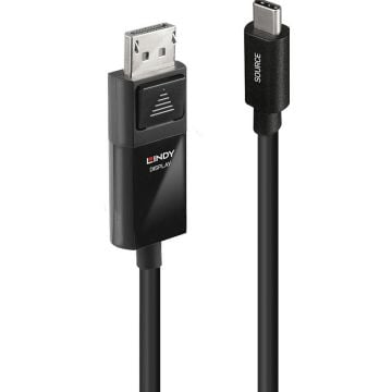 Lindy 2m USB Type C an DP 4K60 Adapterkabel met HDR