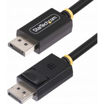 StarTech.com DP21-1M-DP80-CABLE – DisplayPort-kabel – DP‑plug naar DP‑plug – 2.1 gecertificeerd – 1 m – 80 Gbps – TPE mantel – zwart