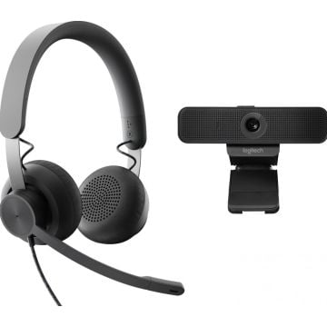 Logitech Zone Wired MS & C925e - Headset + Webcam