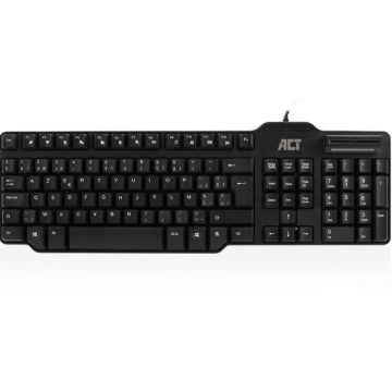 Keyboard Belgium lay-out USB Smart CardID Reader
