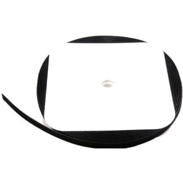 EFB Klettband 20mm zwart, 25 Meter rol