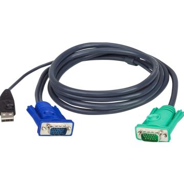 ATEN Micro-Lite 2L-5205U - Toetsenbord / video / muis (TVM) kabel