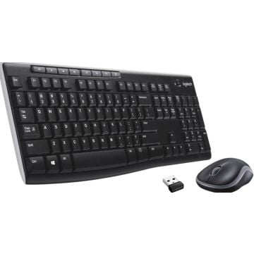 Logitech MK270 Draadloos Toetsenbord en Muis QWERTY - draadloos