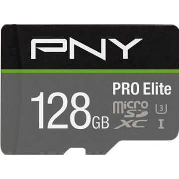 PNY PRO Elite - Flashgeheugenkaart (microSDXC-naar-SD-adapter inbegrepen)