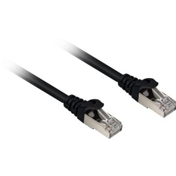 Sharkoon RJ45 CAT.6a SFTP LSOHbk 0,25m