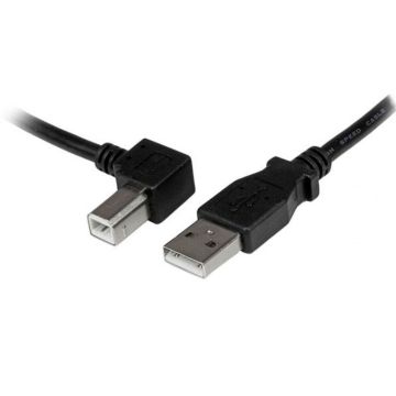 StarTech.com 3 m USB 2.0 A naar linkshoekige B-kabel – MM - USB-kabel