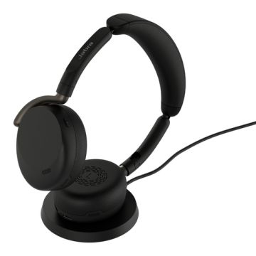 Jabra Evolve3 65 Flex UC Stereo Black (USB-C) + Oplaadstandaard - Headset