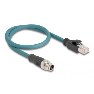 DELOCK M12 Adapterkabel X-kodiert - 8 Pin ST