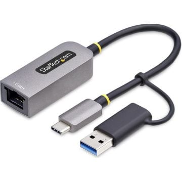 StarTech.com USB-C to Ethernet Adapter wUSB-A Adapter, Realtek RTL8153B - Netwerkadapter