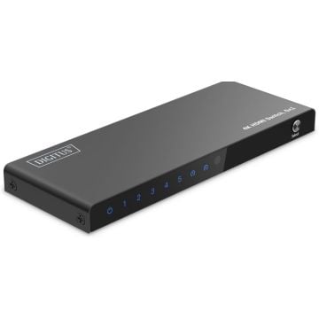 DIGITUS HDMI Switch, 5x1 4K/60Hz HDCP 2.3