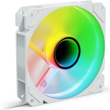 Sharkoon Shark Mirror PWM RGB Reverse White - Ventilator