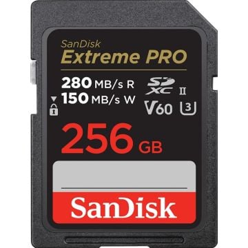 SanDisk Extreme PRO SDXC V60 256GB - Flashgeheugenkaart
