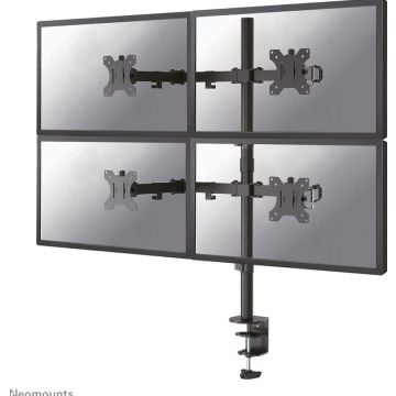 Neomounts FPMA-D550D4 - Bevestigingskit (bureauklembevestiging, pakkingring bevestiging, paal, 4 VESA-adapters, 4 armen)