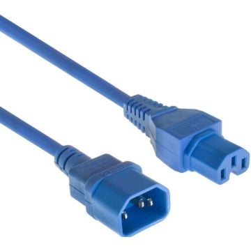 POWERCORD C14-C15 BU 2.00M. 1 stk