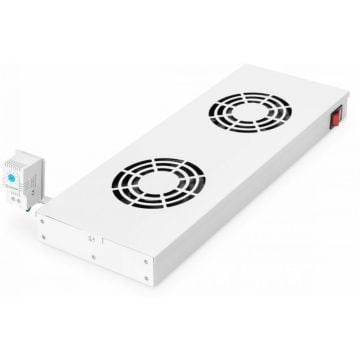 Equip Lüftermodul 19" voor Serverschränke, 4xLüfter RAL7035