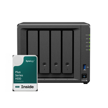 Synology DS925+ 4Bay 48TB NAS met 4x 12TB Synology Plus HDD - NAS-server