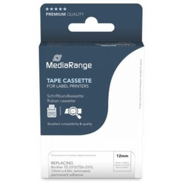 MediaRange Schriftbandka. Brother TZ-231S/TZe-231S 12mm 4m s
