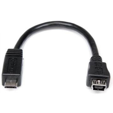 StarTech.com 15cm Micro USB naar Mini USB Verloopkabel MF - USB-adapter