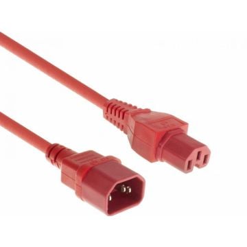 POWERCORD C14-C15 RD 3.00M. 1 stk