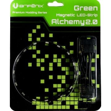 BitFenix Alchemy 2.0 Magnetic LED-Strip - 12cm, 6 LEDs, grün