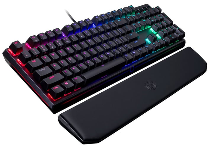 mechanisch toetsenbord met pols steun rgb